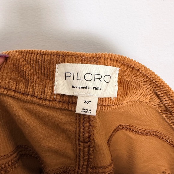 PILCRO Anthropologie Scotty Cuffed Corduroy High Rise Wide Leg Pants 30 Tall - Picture 3 of 7